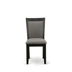 East West Furniture Linen Fabric Upholstered High Back Dining Chairs Set Of 2- (Fabric Color Options) - MZCNT04 40 East West Furniture Linen Fabric Upholstered High Back Dining Chairs Set Of 2- (Fabric Color Options) - MZCNT04 -Gourmet Interiors 62673d1c 1302 4862 89bb 3c5aab78c039