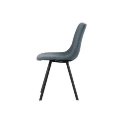 LeisureMod Markley Modern Leather Dining Chair With Metal Leg Set Of 2 - Charcoal Black -Gourmet Interiors 626c3f88 89c7 43b3 a0a3 58e36d590ba9