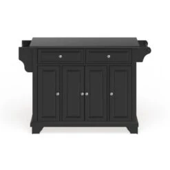 Lafayette Granite Top Kitchen Island In Black Finish - N/A - Stationary - Black - Granite -Gourmet Interiors 6471aa7b 63e7 4617 a68c 203d17fae60b