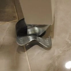 45 In.White Double Kitchen Cart - Kitchen Cart - White -Gourmet Interiors 65651f38 7f99 48b6 928a 94e167c3bb7a