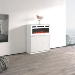 Carla 01 WH-EF Electric Fireplace Sideboard - Black 27 Carla 01 WH-EF Electric Fireplace Sideboard - Black -Gourmet Interiors 66796209 713d 4373 83f1 e326e3b61b0a