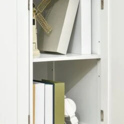 HOMCOM Modern Sideboard, Buffet Cabinet With Adjustable Shelves, Grey - White 38 HOMCOM Modern Sideboard, Buffet Cabinet With Adjustable Shelves, Grey - White -Gourmet Interiors 67894f42 47ee 486c ba0f 1b71d08de20f