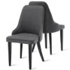Mcombo Dining Chairs Sets Of 2, Modern Mid-Century Accent Side Chairs For Dining, Living Room, Kitchen - N/A - Black 1 Mcombo Dining Chairs Sets Of 2, Modern Mid-Century Accent Side Chairs For Dining, Living Room, Kitchen - N/A - Black -Gourmet Interiors 6800b314 50f8 446f b613 4770c140a6c0