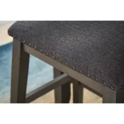 Gray Caitbrook Rectangular Dining Room Counter TBL Set(3/CN) -Gourmet Interiors 68de7267 7af9 4d1c 96f8 fc8d19fd5a2e