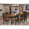 Kitchen Table Set - One Dover Dining Table And Kitchen Chairs - Black And Cherry Finish (Pieces & Seat Type Options) - DOAV9-BCH-W -Gourmet Interiors 697ebde6 4efd 4033 b154 0e2a2de7d28c