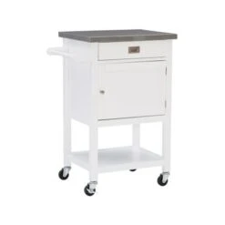 Schley Apartment Cart White -Gourmet Interiors 6ace4e7d 101d 4ec4 a6dd 53c4a7495f21