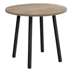 Dining Table Set/ 3pcs Set/ Small/ 35" Drop Leaf/ Kitchen/ Metal/ Laminate/ Brown/ Black/ Contemporary/ Modern -Gourmet Interiors 6adb9a2e 9aa2 4bf2 ab9c 49ad1a8d20a9