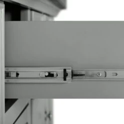 Julia Grey Stainless Steel Top Kitchen Island - 50 "W X32 "D X 36 "H - Stationary - Gray - Stainless Steel -Gourmet Interiors 6b1c87ab 26da 4029 ad16 f5916b5af24d