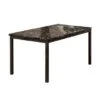 Faux Marble And Metal Dining Table In Black - 60 Inches -Gourmet Interiors 6b3de17b a3ef 4b4e bdab 369322d7ff99