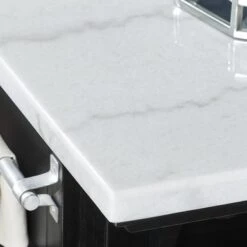 Porch & Den Ariana Marble Top Kitchen Island - Ebony -Gourmet Interiors 6b4505f3 42a4 4b3e a47e fb6984fd2db6