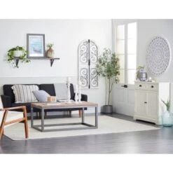 MDF Farmhouse Cabinet 35 X 40 X 12 - Cream -Gourmet Interiors 6cc292b1 8dfc 4ff5 bde2 df19ea7cfa31