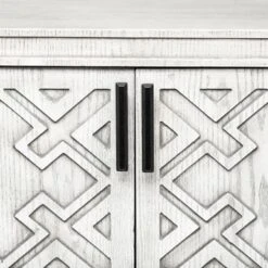 Moseley Light Gray Fir Veneer W/ 4 Doors Accent Cabinet - Off-White -Gourmet Interiors 6cf99df2 bed5 47d4 9c0e 3509d6d61994