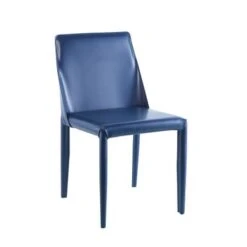 Porthos Home Fei Dining Chairs Set Of 2, Bridle Leather And Steel - Grey -Gourmet Interiors 6d264945 f409 4995 9f07 e3808a8b3713