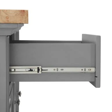 Julia Wood Top Island W/X-Back Stools - 50 "W X60 "D X41 "H - With Seating - Gray - Wood 11 Julia Wood Top Island W/X-Back Stools - 50 "W X60 "D X41 "H - With Seating - Gray - Wood - Image 9