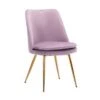 Porthos Home Tori Velvet Gold Legs Kitchen Dining Room Chair - Pink 1 Porthos Home Tori Velvet Gold Legs Kitchen Dining Room Chair - Pink -Gourmet Interiors 6ef2b34e a1ee 4ccf a612 691177db2359