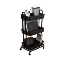 Organize It All Rolling Multifunctional Storage Cart - 3 Tier 13 Organize It All Rolling Multifunctional Storage Cart - 3 Tier -Gourmet Interiors 6f65d729 a1f7 43fb 979a 4a18d01b0946