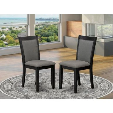 East West Furniture Linen Fabric Upholstered High Back Dining Chairs Set Of 2- (Fabric Color Options) - MZCNT04 19 East West Furniture Linen Fabric Upholstered High Back Dining Chairs Set Of 2- (Fabric Color Options) - MZCNT04 - Image 17