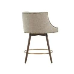 Jett Swivel Beige Upholstered Counter Stool -Gourmet Interiors 70052ed5 0bf3 41e8 a9b6 fd85e9fd9b2b