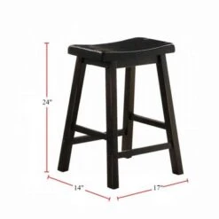 5 Piece Square Counter Height Dining Set - Oak And Black -Gourmet Interiors 701d2e9c c838 4d6a b5f6 60c97e8c4d6a