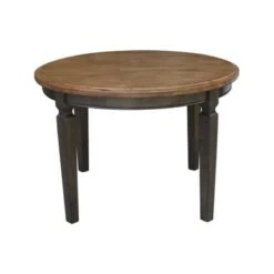44 X 44 In. Round Top Dining Table - N/A - Hickory/Shell -Gourmet Interiors 7095ab02 9964 452a b7f1 4ae74c94228c