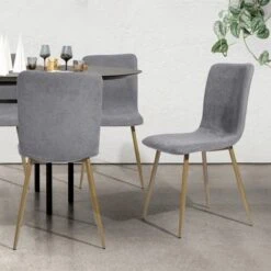 Carson Carrington Upholstered Dining Chair Golden Leg (Set Of 4) - Dark Grey 26 Carson Carrington Upholstered Dining Chair Golden Leg (Set Of 4) - Dark Grey -Gourmet Interiors 70b32e56 0ecc 4179 b902 d5366cb081eb