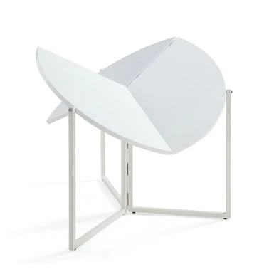 Somette Round Foldaway Dining Table - Matte Grey 5 Somette Round Foldaway Dining Table - Matte Grey - Image 3