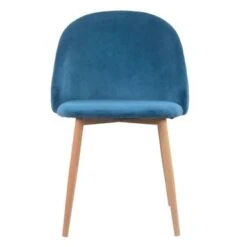 Porthos Home Jailyn Armless Metal And Velvet Dining Room Chair - Blue -Gourmet Interiors 71d1317a dab3 4080 a5fe 428bbffcc177