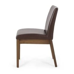 Kwame Upholstered Dining Chairs (Set Of 4) By Christopher Knight Home - Dark Brown/ Walnut -Gourmet Interiors 71eb7c87 d19d 4d5e a81b 8884b9ab8059