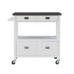Schley Kitchen Cart White -Gourmet Interiors 720ee6a6 4741 4abb 8909 389c7e7375a4