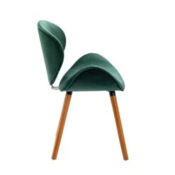 Porthos Home Vigo Dining Chair, Velvet Seat & Back, Beechwood Legs - Green -Gourmet Interiors 741e3b3d 7fb3 476d 9a94 79e9f68344f1
