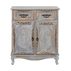 Gray Wood Intricately Carved Vintage Cabinet - Grey - Dresser 35 Gray Wood Intricately Carved Vintage Cabinet - Grey - Dresser -Gourmet Interiors 74ad254f 4e4a 4cfa abd9 848997653c30