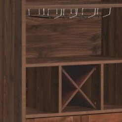 Monita Wooden 4 Bottle Wine Cabinet By Christopher Knight Home - Walnut/ Dark Brown 16 Monita Wooden 4 Bottle Wine Cabinet By Christopher Knight Home - Walnut/ Dark Brown -Gourmet Interiors 7635e653 48b9 4f65 ad70 642dc967a79a