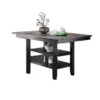 Rubberwood Dining Table With Shelf In Dark Coffee - Counter Height -Gourmet Interiors 76e58537 9d83 49c3 883d c8a8eb558fb8