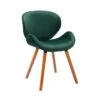 Porthos Home Vigo Dining Chair, Velvet Seat & Back, Beechwood Legs - Green -Gourmet Interiors 775ee927 78b4 4ff3 bfc1 41b2225339ba