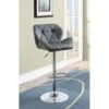 Adjustable Bar Stools Chrome And Grey (Set Of 2) -Gourmet Interiors 77a3a179 b414 43b2 bda0 eec613a1f038