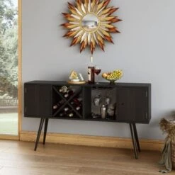 Carson Carrington Shorewood Mid-Century Modern Wood Sideboard - Natural Finish -Gourmet Interiors 77c431e6 bf92 4a4e aaf1 ca46bce89041