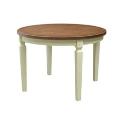 44 X 44 In. Round Top Dining Table - N/A - Hickory/Shell