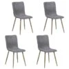 Carson Carrington Upholstered Dining Chair Golden Leg (Set Of 4) - Dark Grey -Gourmet Interiors 78eb0009 af00 431d b43d 3e6a9e833e0c