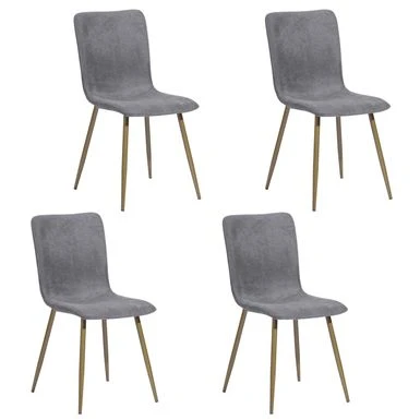 Carson Carrington Upholstered Dining Chair Golden Leg (Set Of 4) - Dark Grey 3 Carson Carrington Upholstered Dining Chair Golden Leg (Set Of 4) - Dark Grey