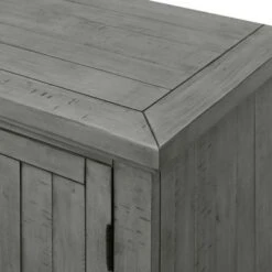 Beach House 65" Solid Wood Dove Grey Server With Wine Bottle Storage - Dove Grey -Gourmet Interiors 79c621f3 0eb5 478a 978f 7d33bef090fc
