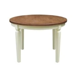 44 X 44 In. Round Top Dining Table - N/A - Hickory/Shell -Gourmet Interiors 7a2159f3 aa63 4b61 8c1d 0e897fd9b3c6