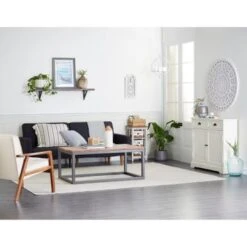 MDF Farmhouse Cabinet 35 X 40 X 12 - Cream -Gourmet Interiors 7adee14e 8197 4cf4 a65b 193ce458a91c