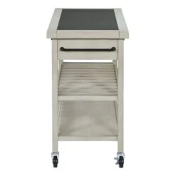 Bridgeford Kitchen Island - Portable - Antique White - Wood -Gourmet Interiors 7b657aa3 e809 4c52 be29 4941c29d3fd6