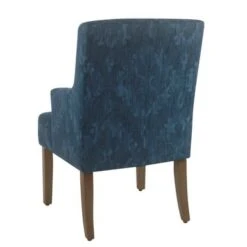HomePop Meredith Dining Chair - Patterned Indigo - Dark Blue -Gourmet Interiors 7b68faf1 5676 4cdc 847e 7e1761a6c7fe