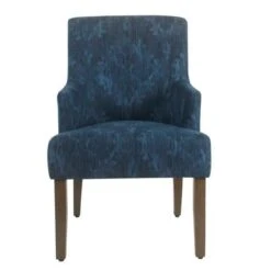 HomePop Meredith Dining Chair - Patterned Indigo - Dark Blue -Gourmet Interiors 7b8d6715 7213 4415 8496 94843cc18e24