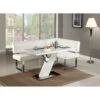 Christopher Knight Home Leah Gloss White/Chrome Dining Table - Leah Dining Table -Gourmet Interiors 7b9925d3 0e8e 4fe6 89ad 8aff9a2b0ee9