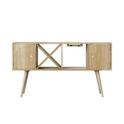 Carson Carrington Shorewood Mid-Century Modern Wood Sideboard - White Wash Finish -Gourmet Interiors 7cadad60 7af2 4b94 b6fc e230219d3d12