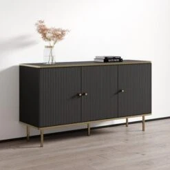 Camelia 3D 54" Sideboard - White -Gourmet Interiors 7d4fee75 4660 4dca ad44 cb4a6169eea7