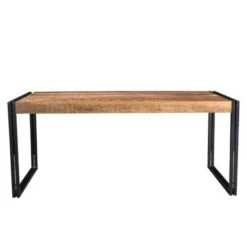 Handmade Timbergirl Reclaimed Wood And Metal Dining Table (India) - 60 Reclaimed Mango Wood Dining Table -Gourmet Interiors 7d9bfb85 e0a4 470c 9bdb 10e8df9f4656