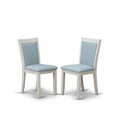 East West Furniture Linen Fabric Upholstered High Back Dining Chairs Set Of 2- (Fabric Color Options) - MZCNT04 12 East West Furniture Linen Fabric Upholstered High Back Dining Chairs Set Of 2- (Fabric Color Options) - MZCNT04 - Image 10